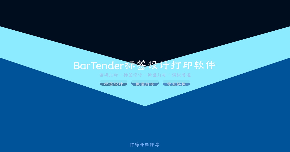 BarTender 2022 标签设计打印软件专业版全面解析 - IT峰哥软件库