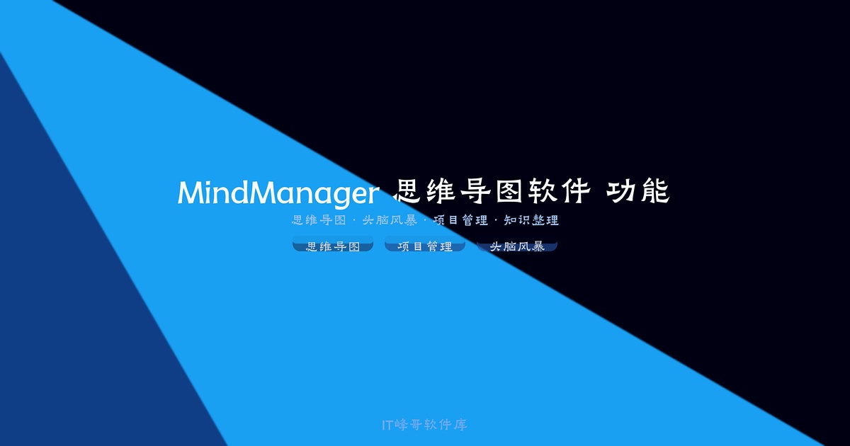 MindManager 思维导图软件 功能详解 - IT峰哥软件库