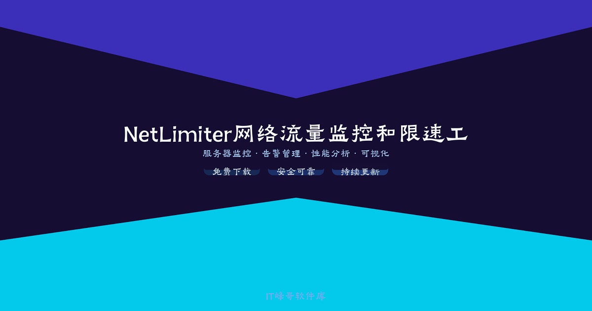 NetLimiter 4.3 网络流量监控和限速工具 - IT峰哥软件库