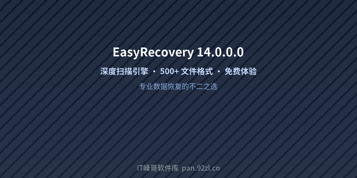 EasyRecovery 14.0.0.0 深度扫描引擎 - IT峰哥软件库