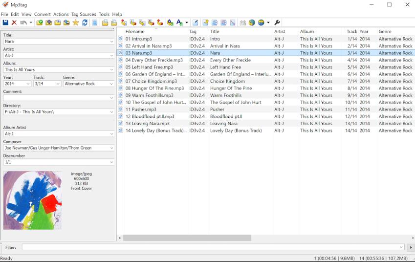 Mp3tag v3.35 软件界面截图 - 音乐标签编辑器 - IT峰哥软件库