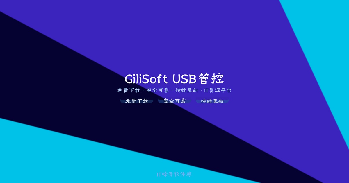 GiliSoft USB Lock v10.5.0电脑USB设备管控软件 – 守护数据安全 - IT峰哥软件库