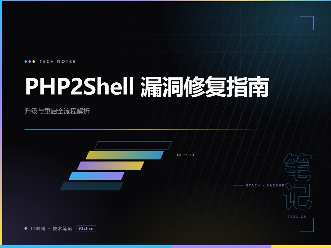 PHP2Shell 漏洞修复指南:PHP 版本升级、进程重启与生效验证全流程