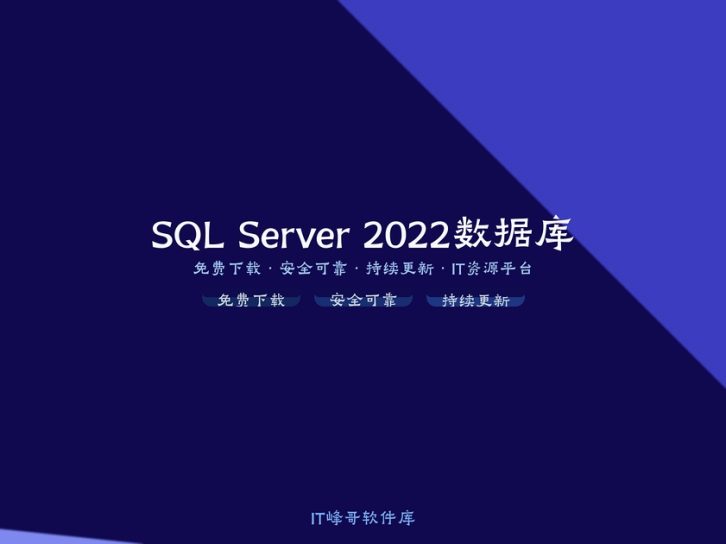 SQL Server 2022 Developer 开发版数据库下载安装教程