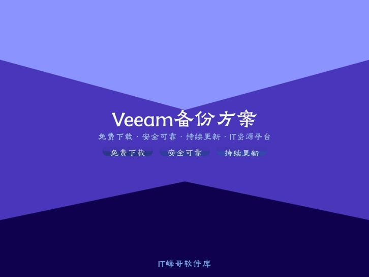 Veeam Backup Replication 12 最新版数据保护方案介绍