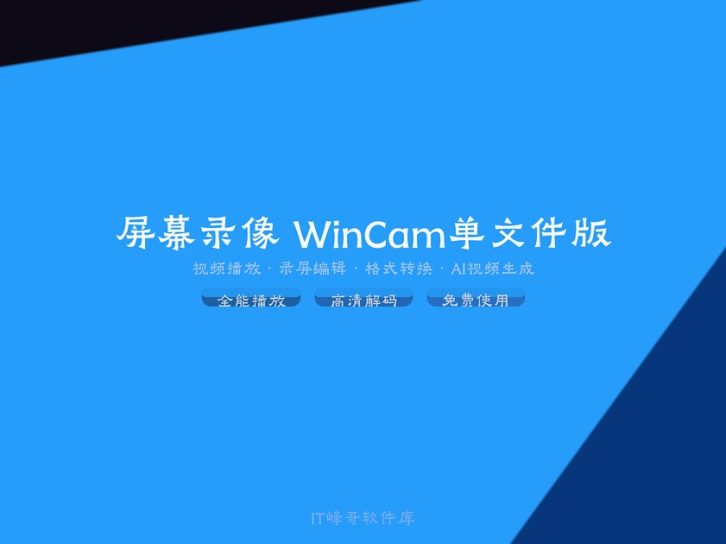 屏幕录像 WinCam v3.6 单文件版功能介绍