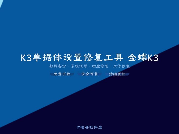 K3单据体设置修复工具 金蝶K3单据修复