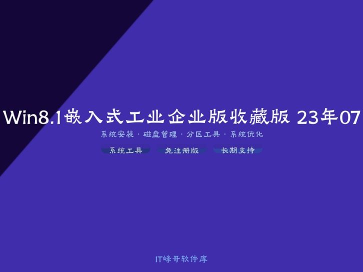Win8.1嵌入式工业企业版收藏版 23年07月延长结束 收藏经典