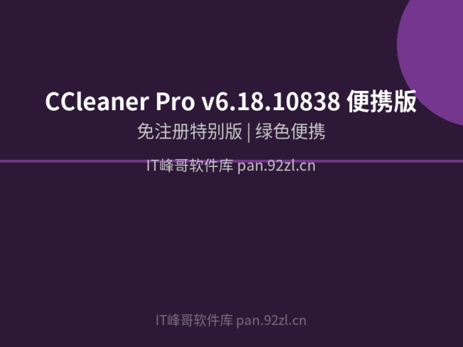 CCleaner Pro v6.18.10838 便携版 系统清理优化工具下载