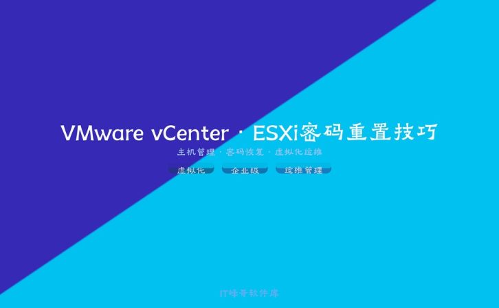 通过VMware vCenter重置ESXi主机root管理员密码的完整操作步骤与运维管理实战技巧合集推荐