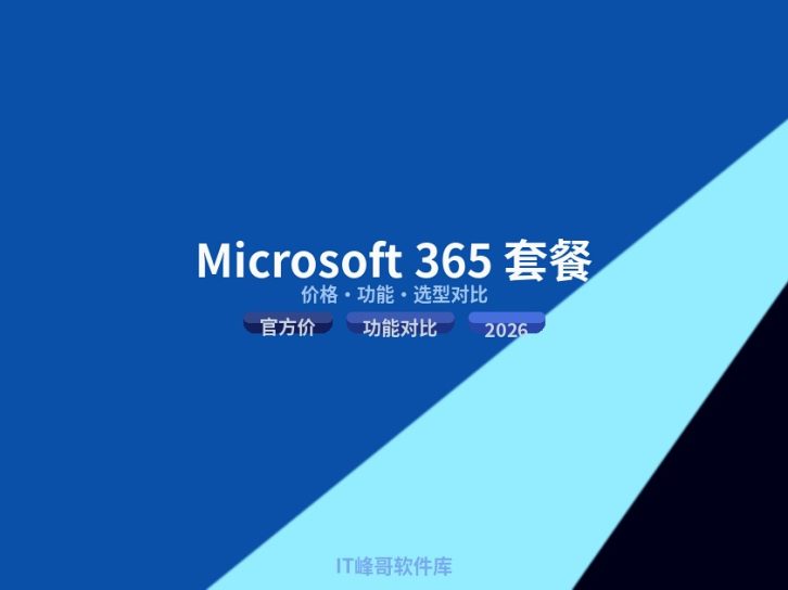 Microsoft 365 商业版价格清单 2026:基础版/标准版/高级版+Copilot 12个月总价对比