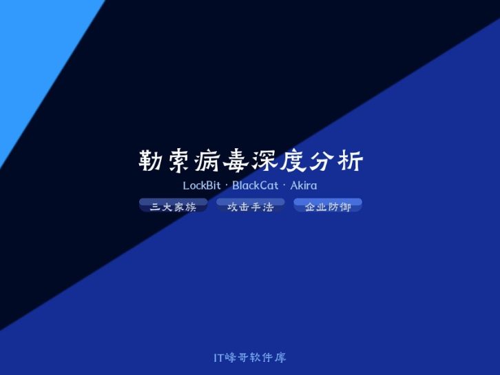 三大流行勒索病毒深度分析：LockBit、BlackCat、Akira 攻击手法与 2026 企业防范实战